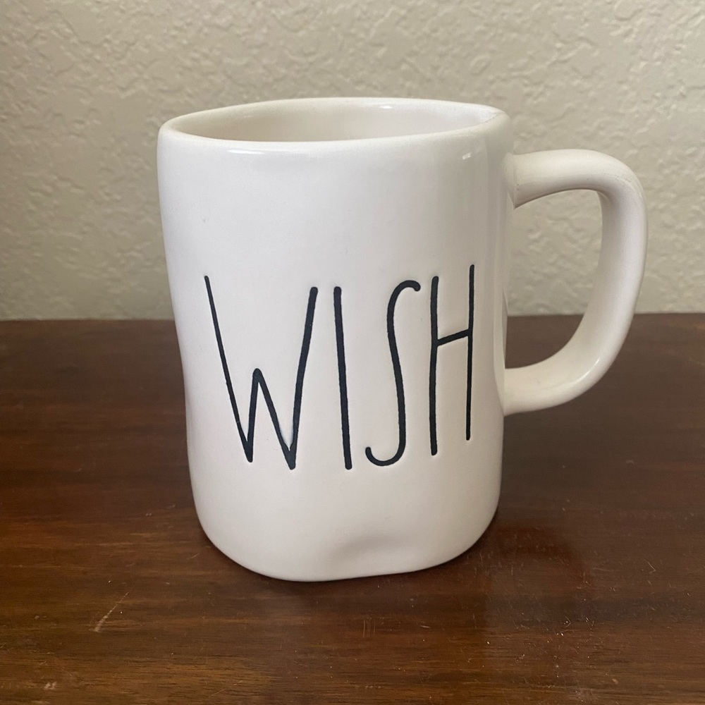 Rae Dunn “WISH” mug by Magenta 4.5” tall